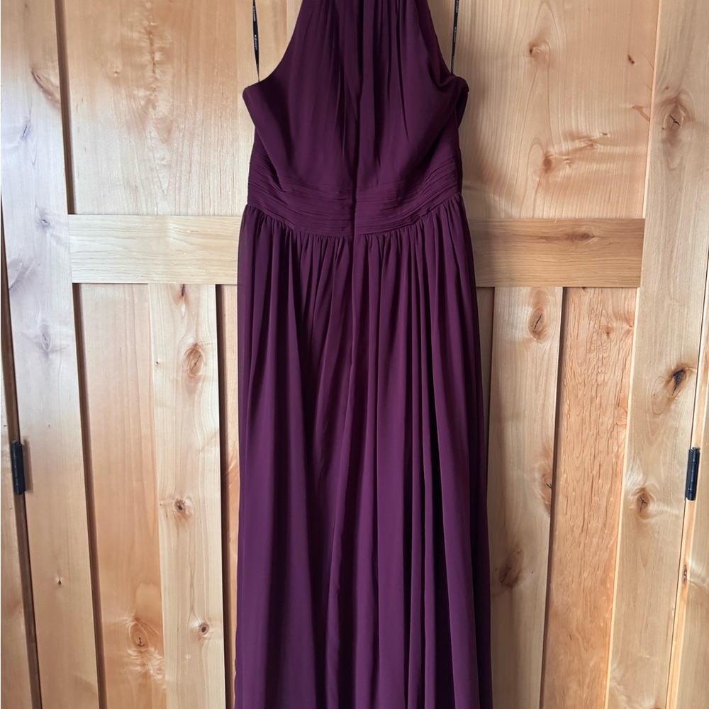 Elegant Burgundy Evening Gown